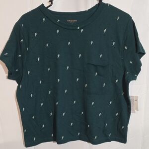 Arizona Jean Company Women's Dark Green Bolt Tee.